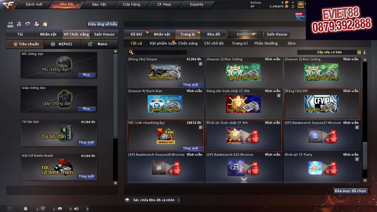 shop acc cf uy tin gia re